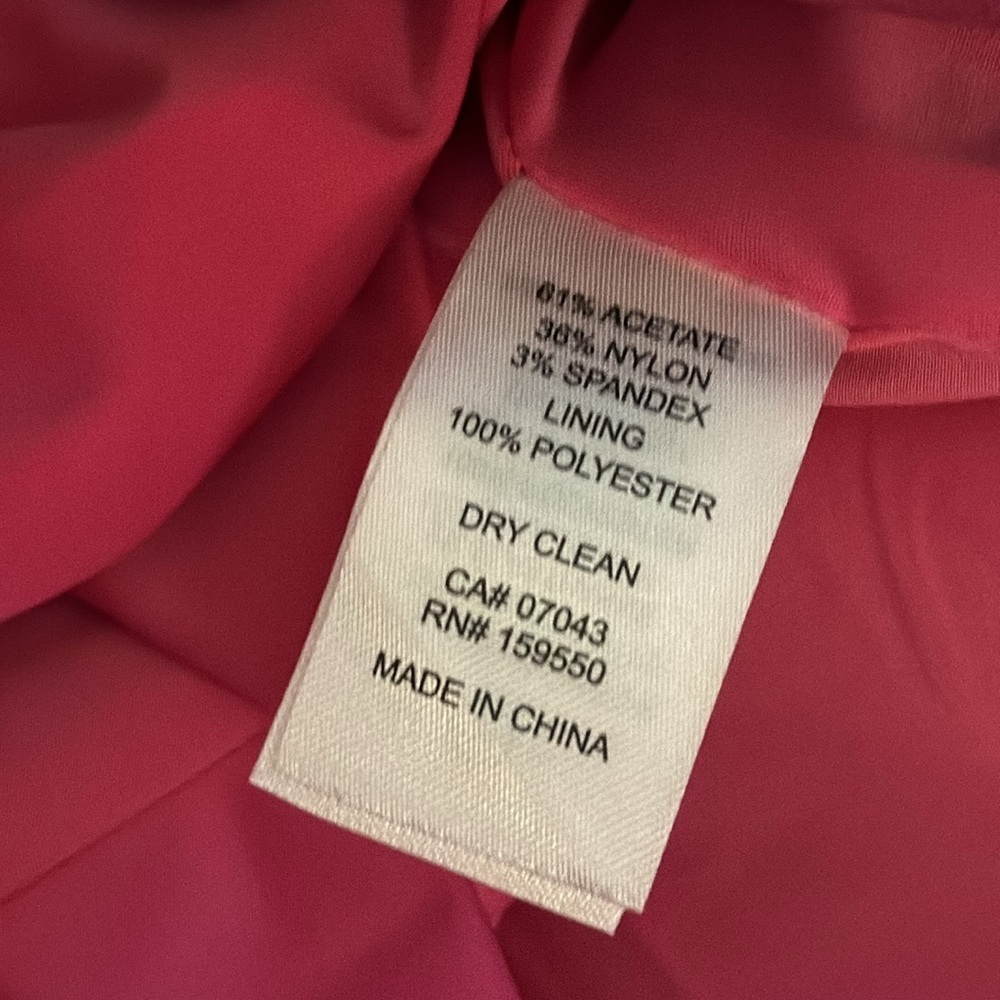 HOUSE OF HARLOW 1960 Hot Pink Mini Satin Dress‎ V Plunge Back Slit Size 10 Party - Picture 10 of 11